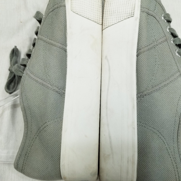 Superga Womens Platform Shoes Gray Low Top Canvas Sneaker‎ Skater Hipster 41.5 - Picture 9 of 15